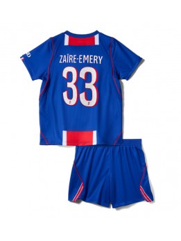 Paris Saint-Germain Warren Zaire-Emery #33 Replika Hemmakläder Barn 2026-27 Kortärmad (+ byxor)